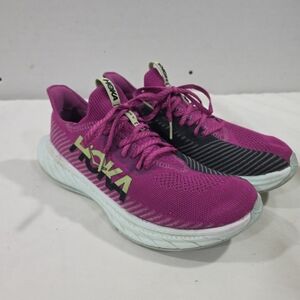Hoka One One Carbon X 3 Women's Size 8.5B Running Shoes Festival Fuchsia Inserts